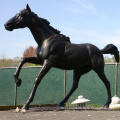 Classic designs black life size antique bronze arabian horse sculpture statue